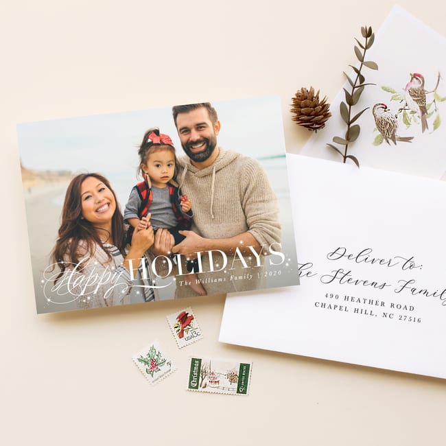 Holiday Cards with help of megan maundrell photography and Basic Invite