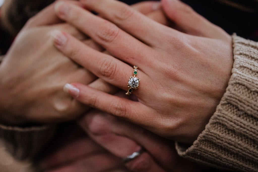 Engagement ring - victoria wedding photographer