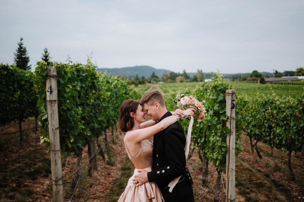 Church and State Winery Wedding, Brentwood Bay Vancouver Island